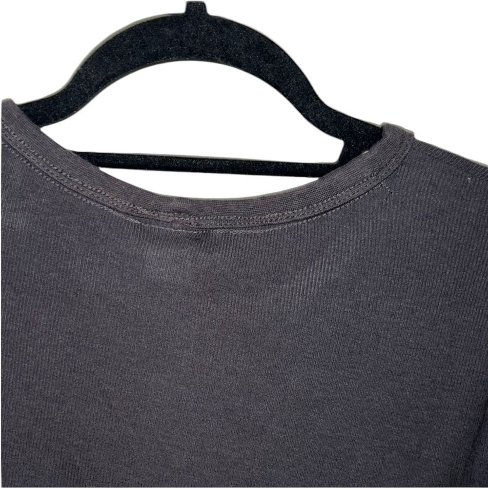 H&M Dark Gray Long Sleeve Tee Shirt XL Cotton Modal Blend - Picture 6 of 14